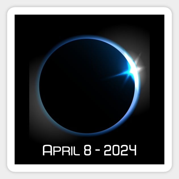 April 8 2024 totality Sun Eclipse Sticker by star trek fanart and more